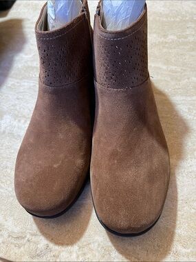 Revitalign Women’s Brown Suede Ankle Booties - Comfortable Everyday Style